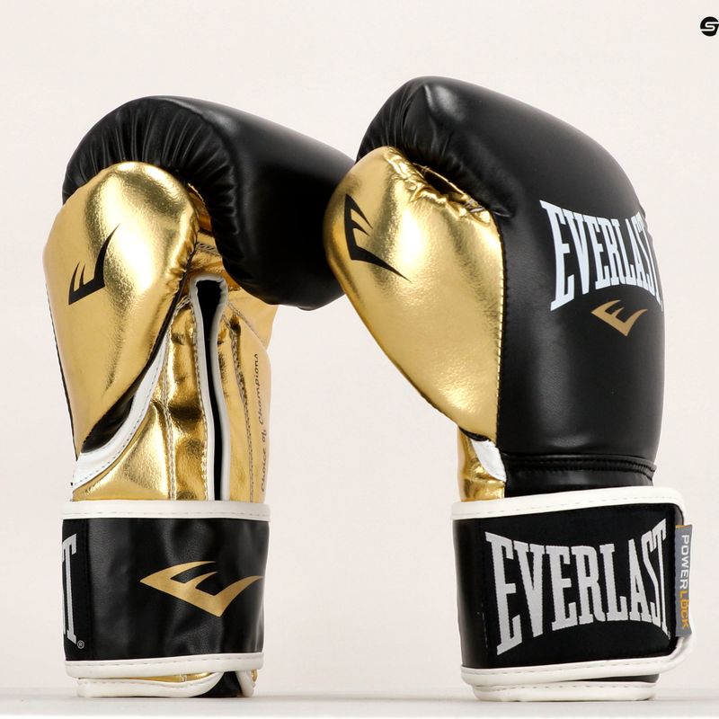 Everlast Powerlock Pu guantoni da boxe uomo nero 2200 7