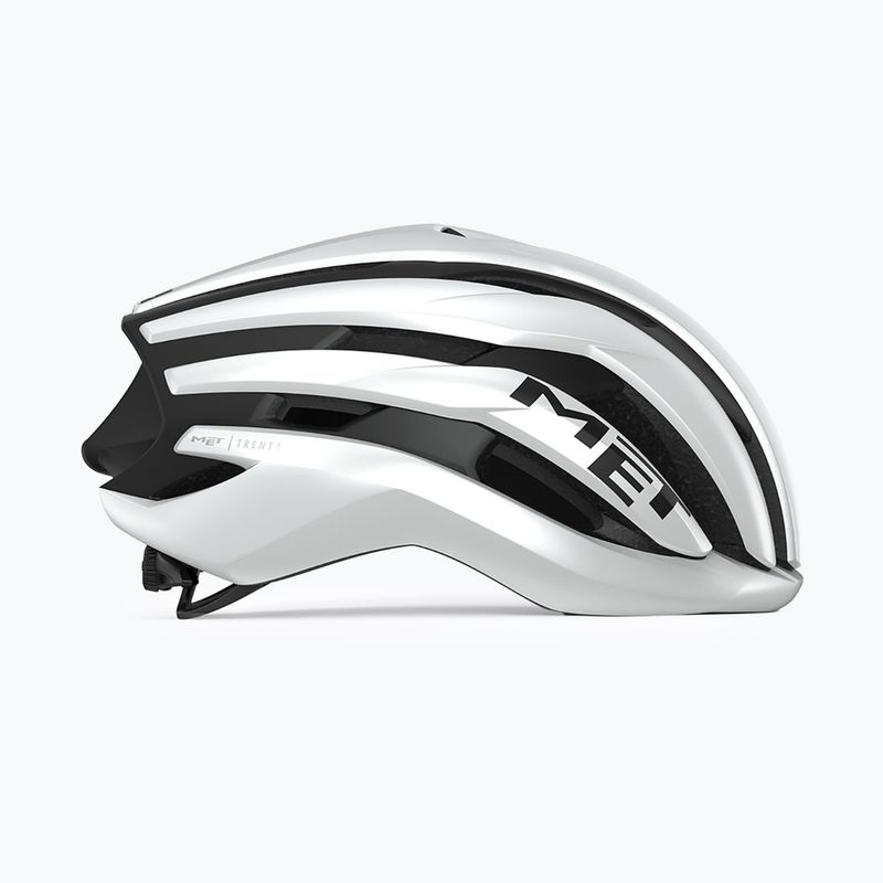 Casco bici MET Trenta Mips bianco/nero opaco lucido 2