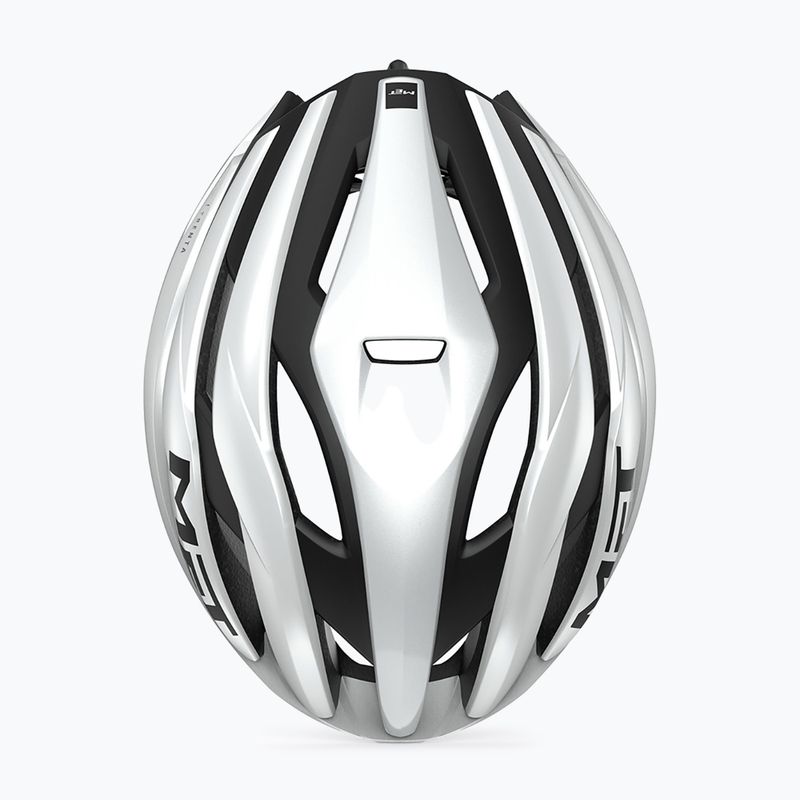 Casco bici MET Trenta Mips bianco/nero opaco lucido 4