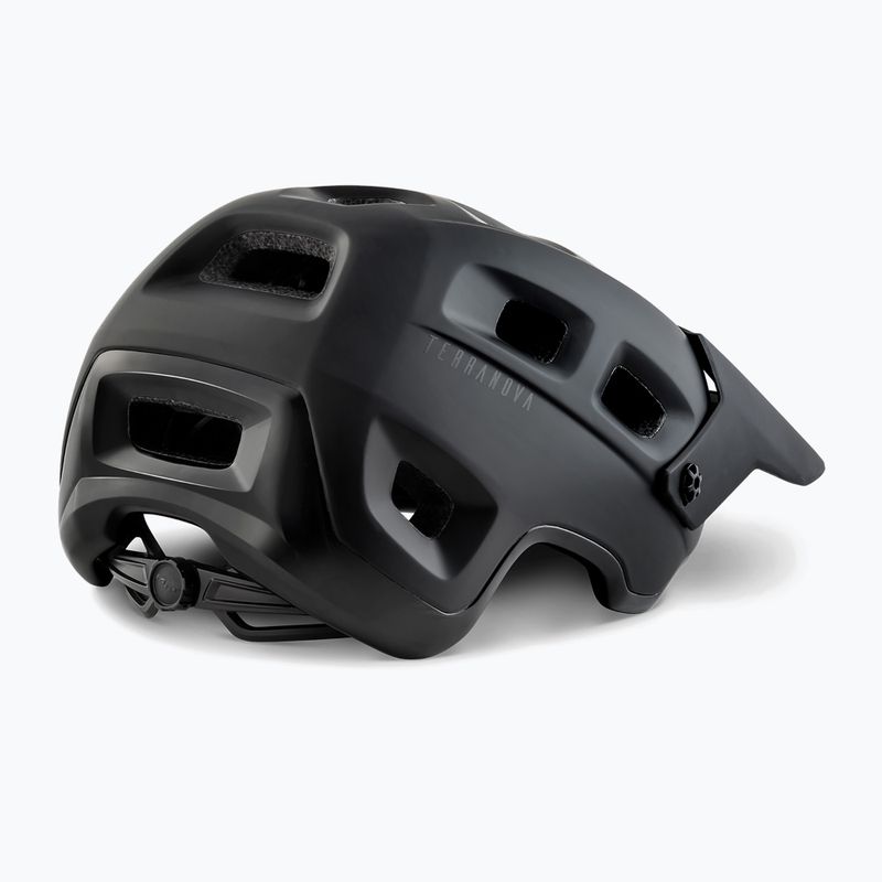 Casco bici MET Terranova nero opaco lucido 2