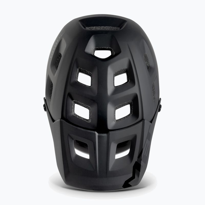 Casco bici MET Terranova nero opaco lucido 4