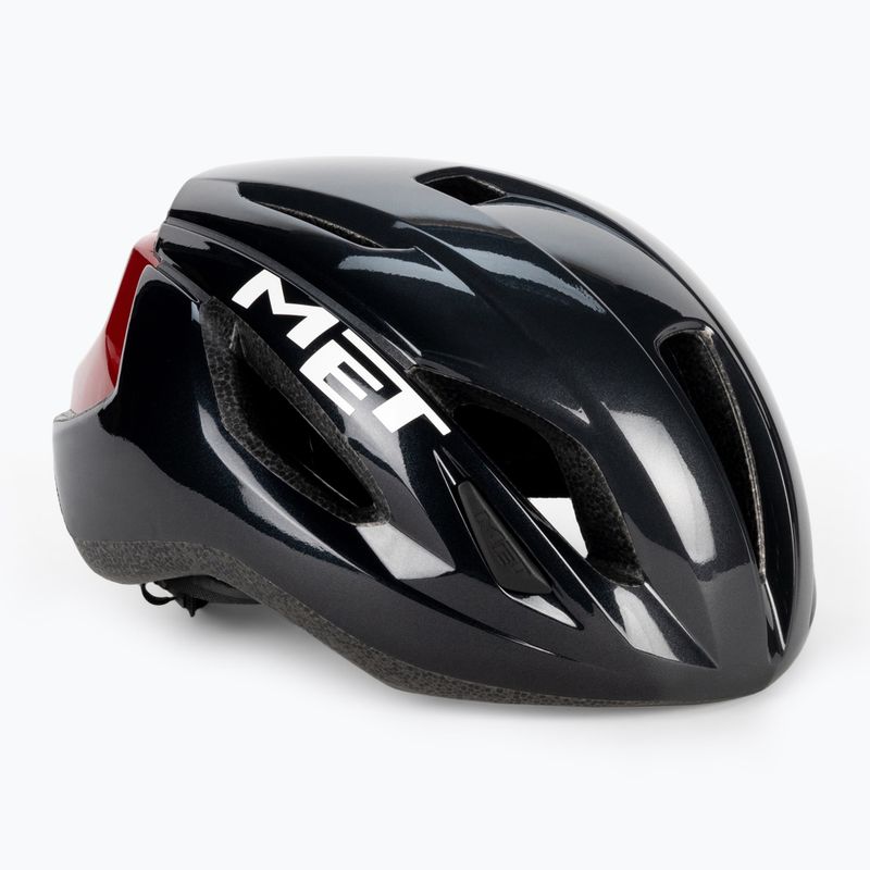 Casco da bicicletta MET Strale nero-rosso 3HM107CE00MNR4