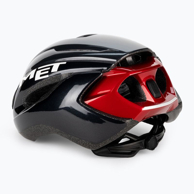 Casco da bicicletta MET Strale nero-rosso 3HM107CE00MNR4 4