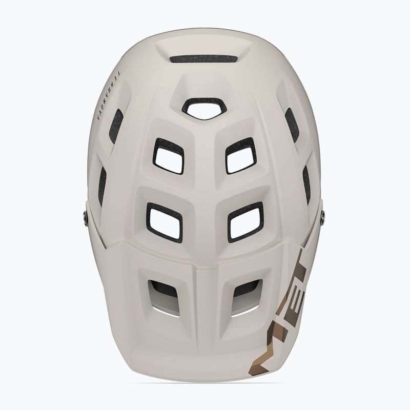 Casco bici MET Terranova bianco/bronzo opaco 7