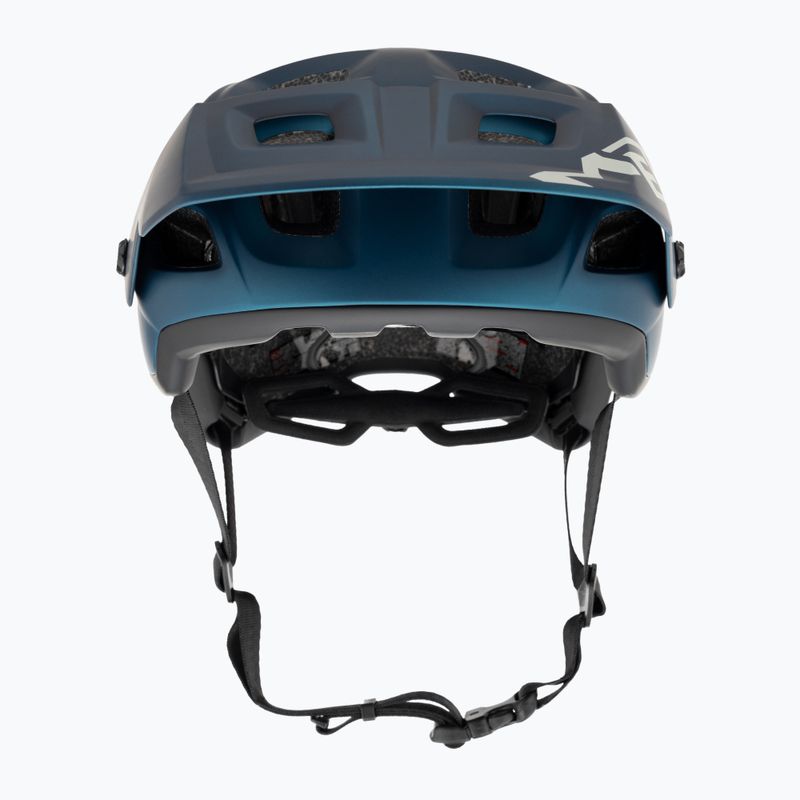 Casco bici MET Terranova blu alzavola/nero metallizzato opaco 2