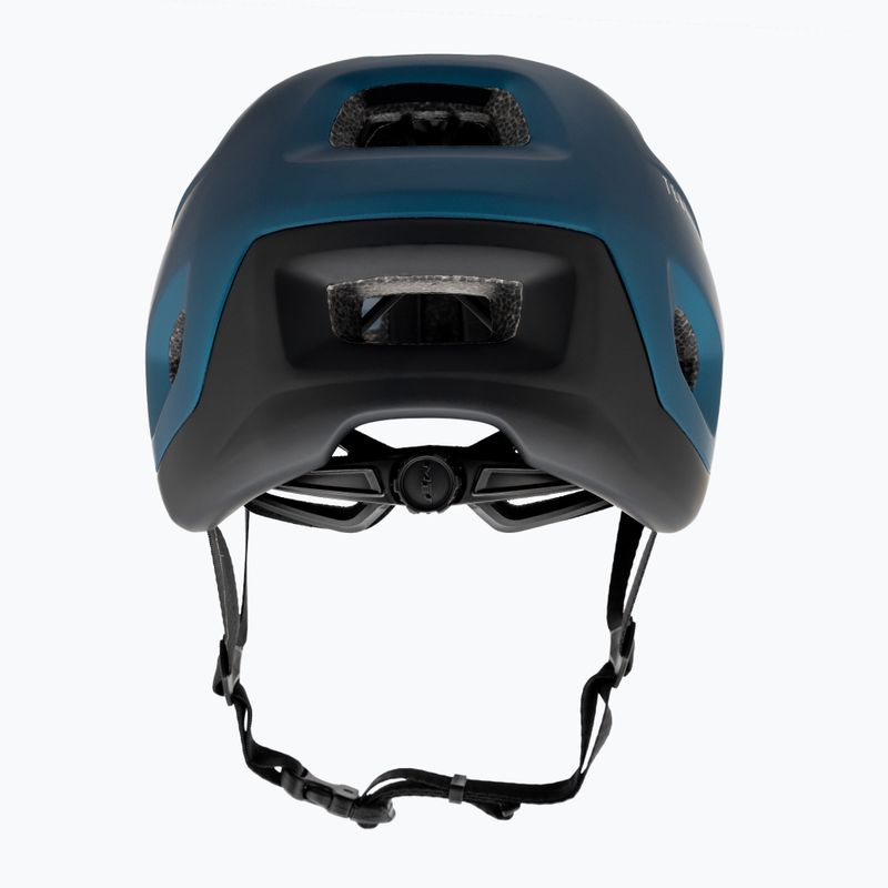 Casco bici MET Terranova blu alzavola/nero metallizzato opaco 3