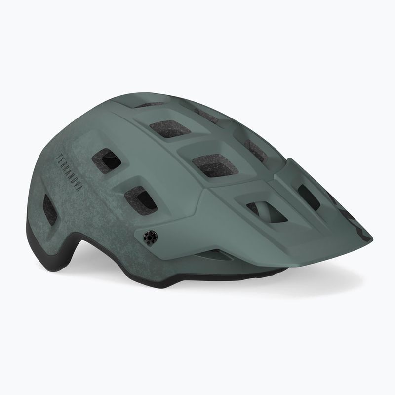 Casco bici MET Terranova verde salvia/nero opaco 6