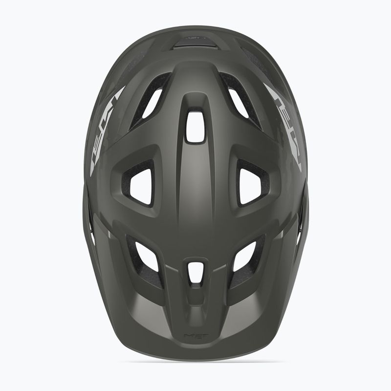 Casco da bicicletta MET Echo titanio metallizzato opaco 6