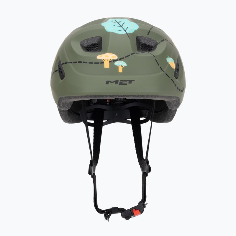 Casco da bicicletta per bambini MET Hooray verde foresta lucido 2