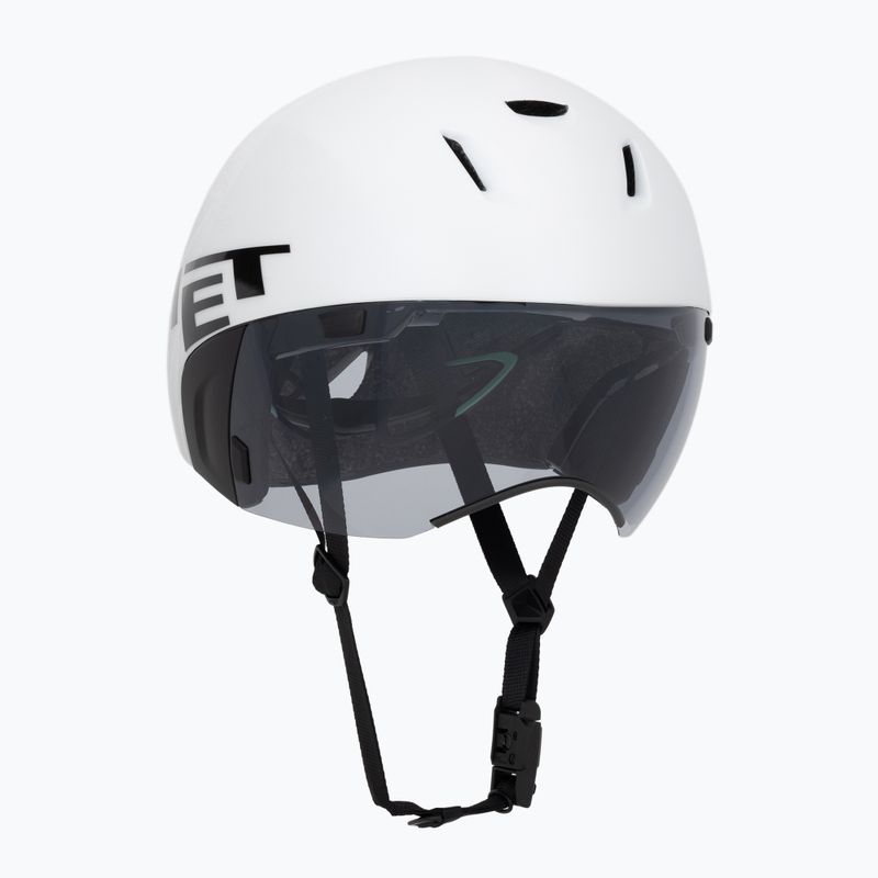 Casco da ciclismo MET Codatronica white/silver matte glossy