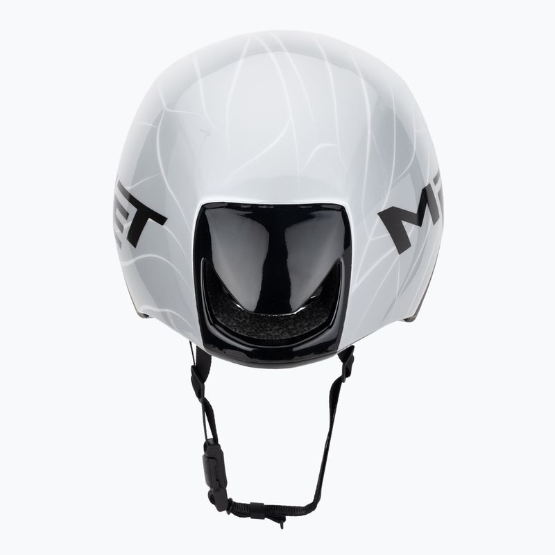 Casco da ciclismo MET Codatronica white/silver matte glossy 4