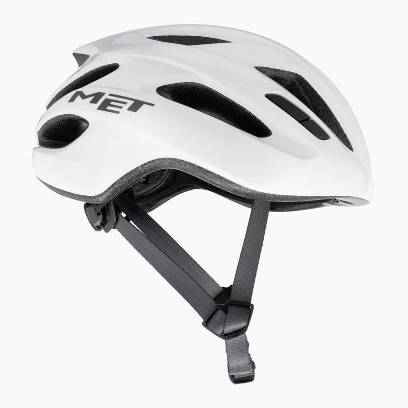 Casco da bicicletta MET Idolo bianco lucido 4