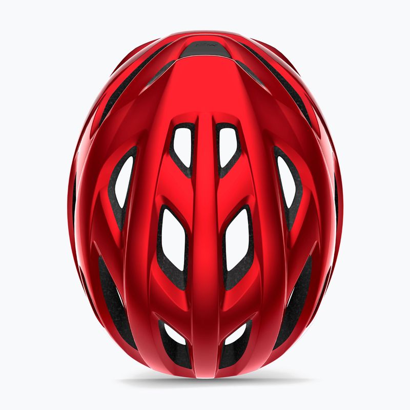 Casco da bicicletta MET Idolo rosso metallizzato lucido 7
