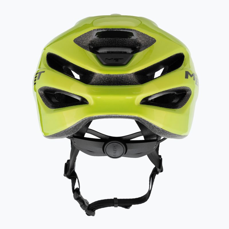 Casco da bicicletta MET Idolo giallo lime metallizzato lucido 3