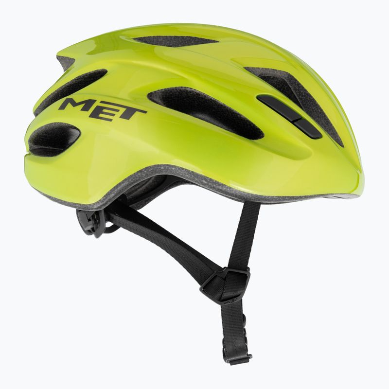 Casco da bicicletta MET Idolo giallo lime metallizzato lucido 4