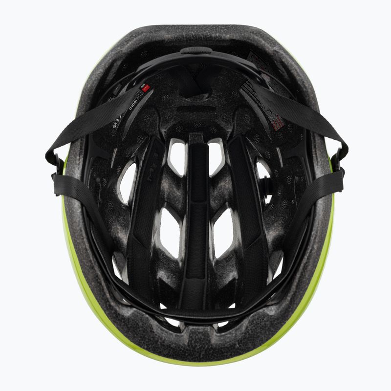 Casco da bicicletta MET Idolo giallo lime metallizzato lucido 5