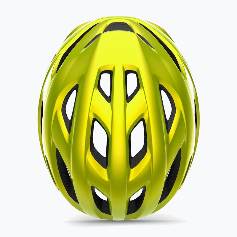 Casco da bicicletta MET Idolo giallo lime metallizzato lucido 7