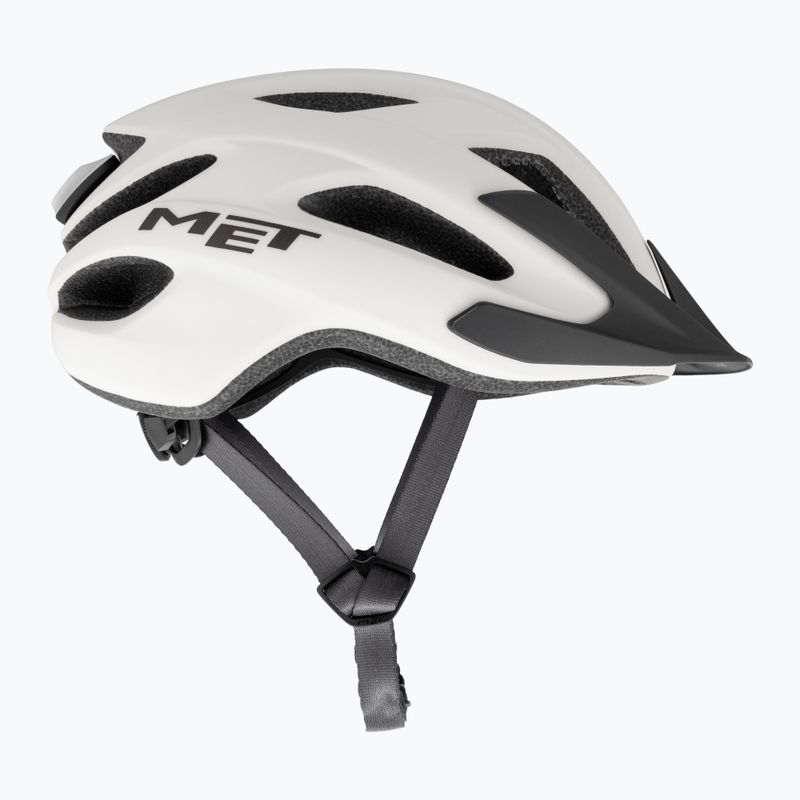 Casco da bicicletta MET Crossover bianco opaco 4