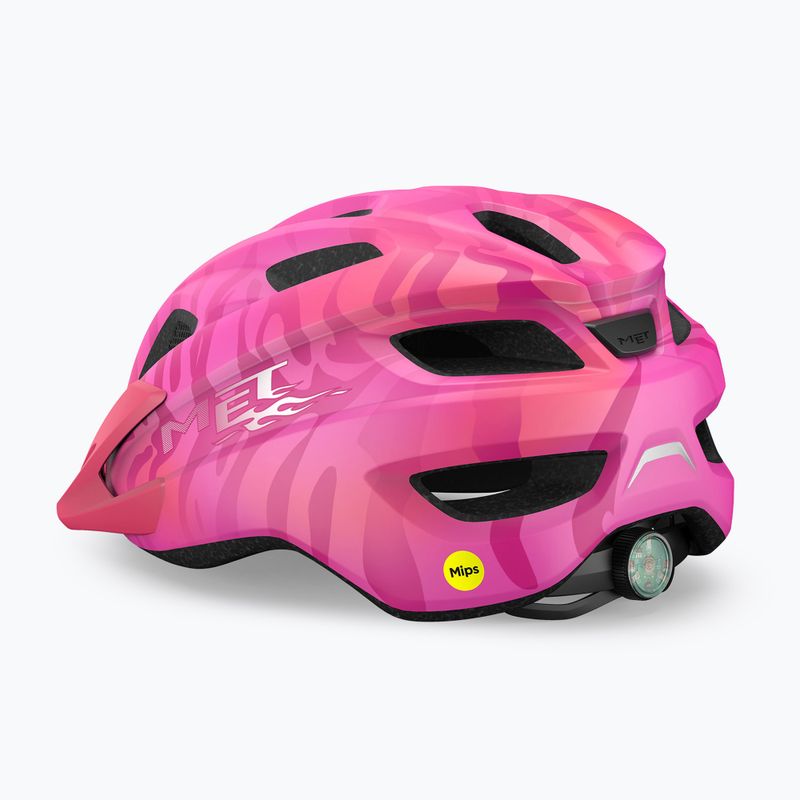 Casco da bici per bambini MET Crackerjack Mips pink matt 2