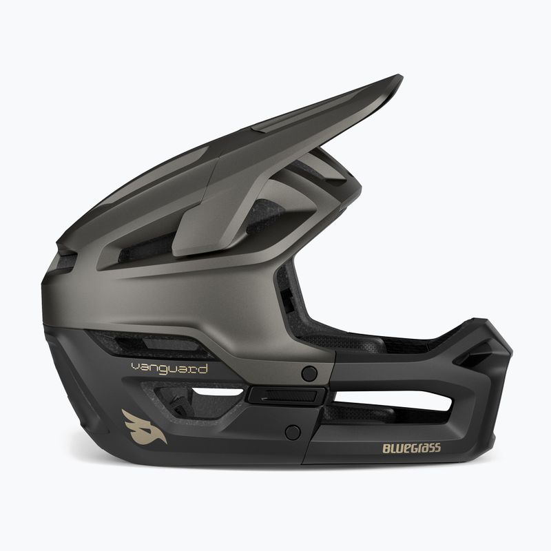 Casco da bicicletta Bluegrass Vanguard nero opaco 2