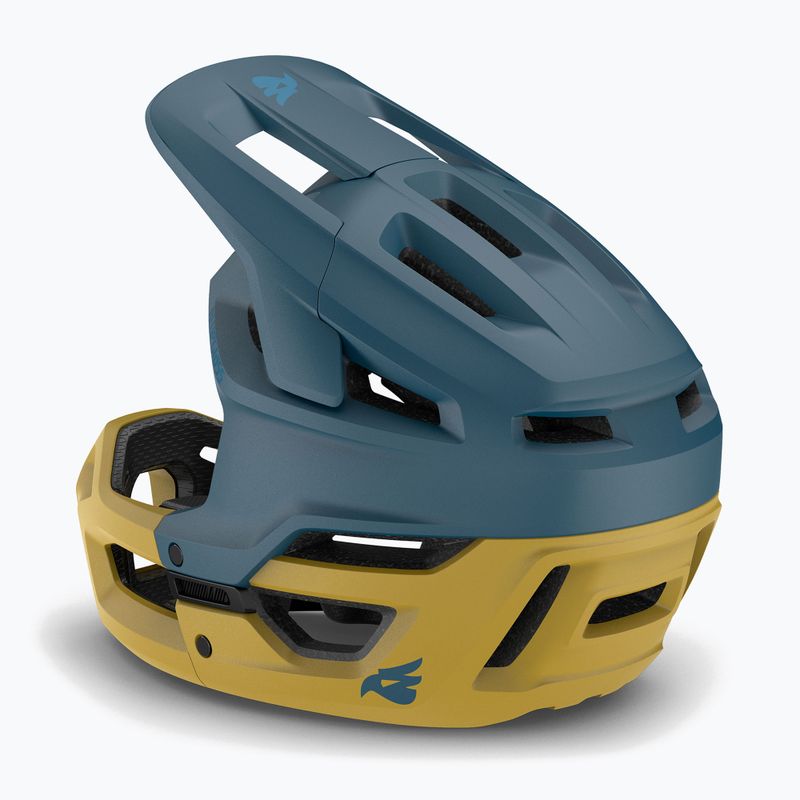 Casco da bicicletta Bluegrass Vanguard blu ocra opaco 3
