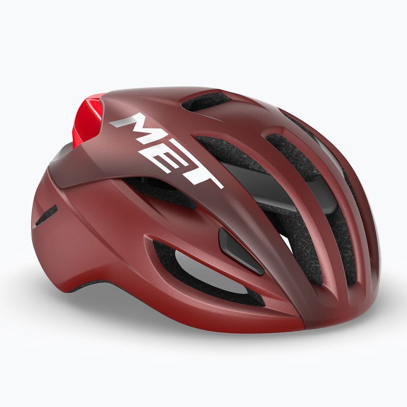 MET casco da bici Rivale II Mips rosso dalia opaco