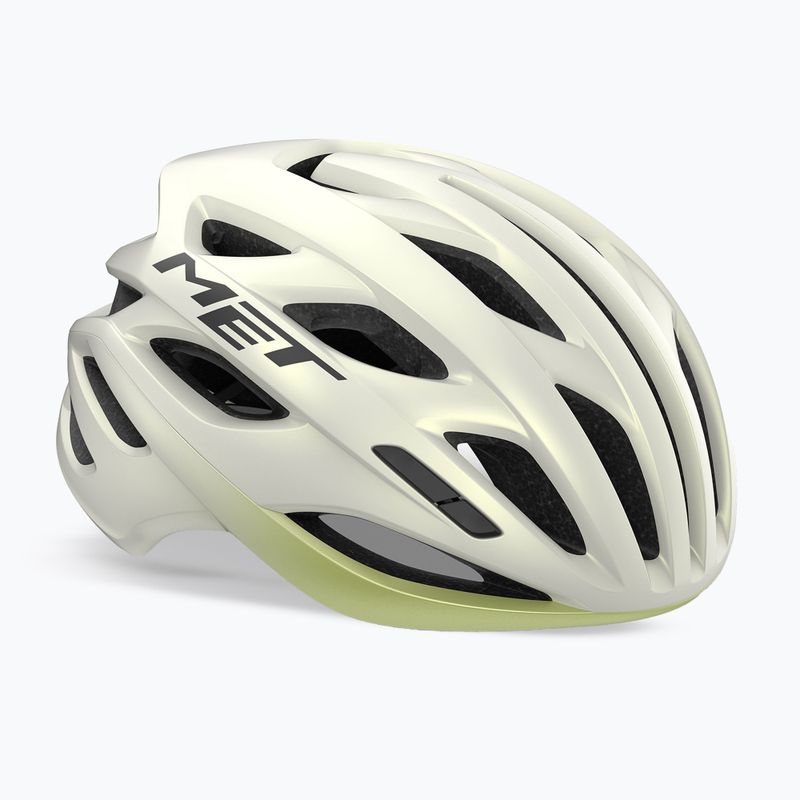 Casco da bicicletta MET Estro Mips vanilla ice/lime opaco
