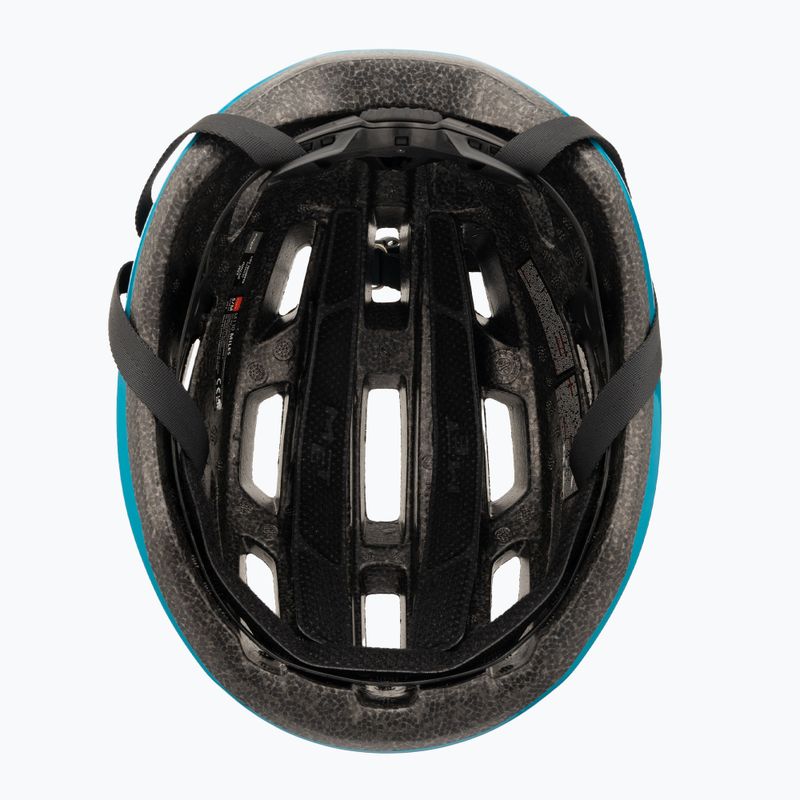 Casco da bicicletta MET Miles verde acqua lucido 5