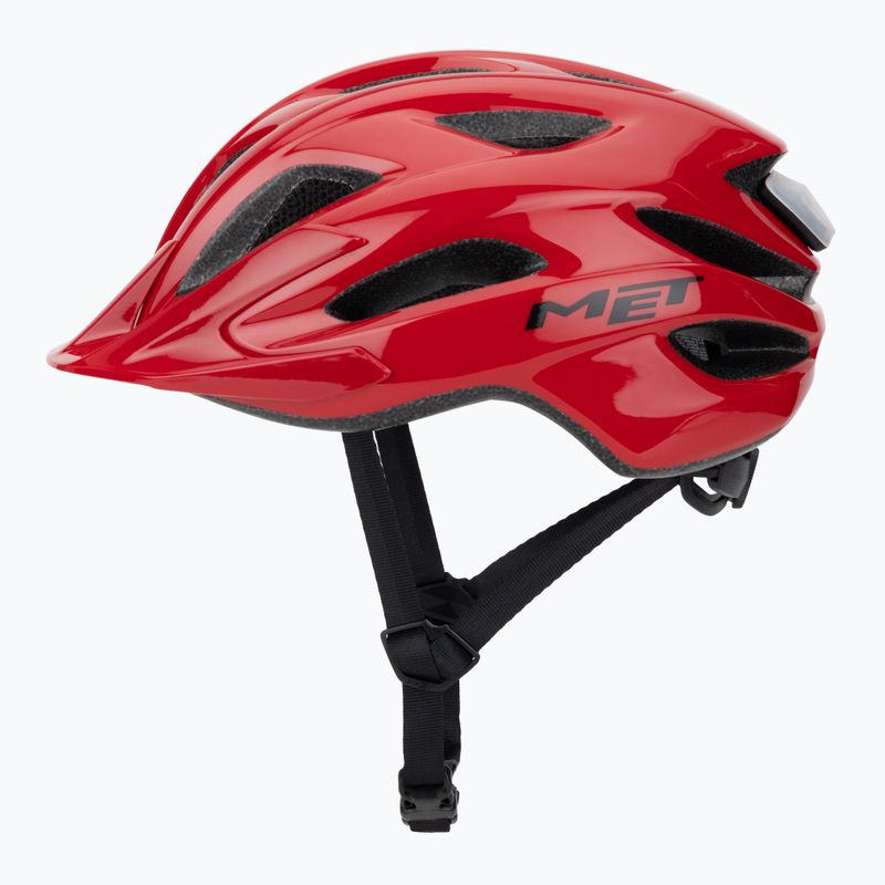 Casco da ciclismo MET Crossover red matt 3