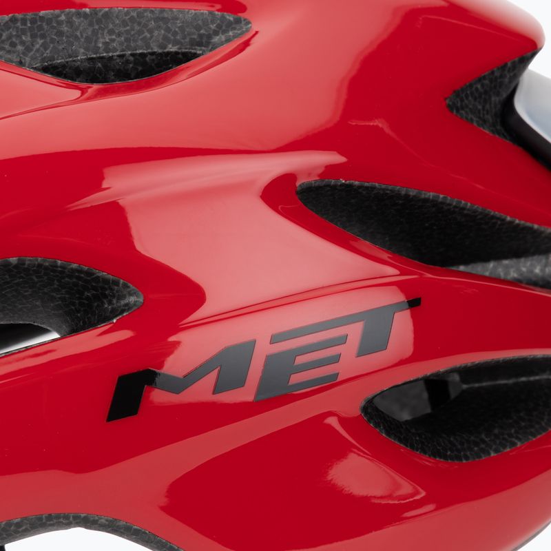 Casco da ciclismo MET Crossover red matt 7