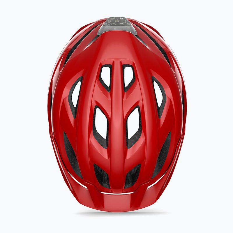 Casco da ciclismo MET Crossover red matt 4