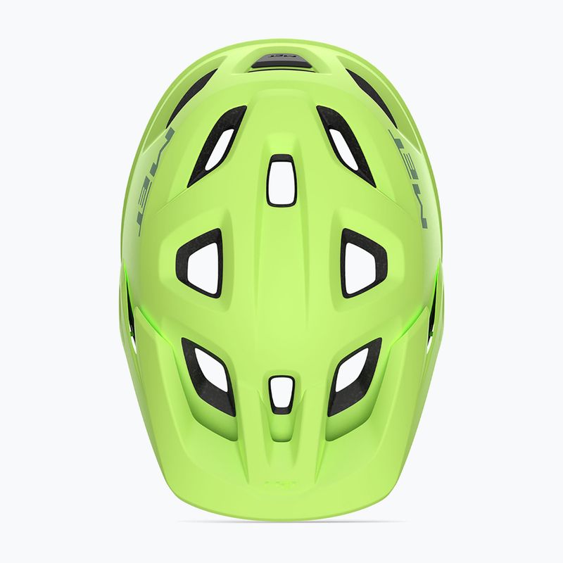 Casco da bicicletta per bambini MET Eldar lime opaco 4