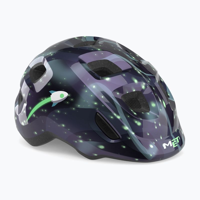 Casco da bici per bambini MET Hooray space glow in the dark 2