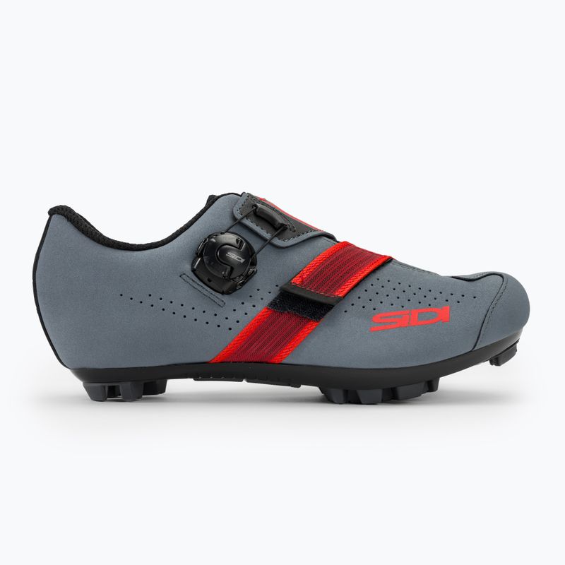 Sidi MTB Scarpe da bici da uomo Aertis grigio/rosso 2