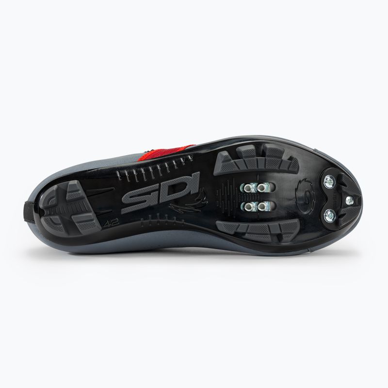 Sidi MTB Scarpe da bici da uomo Aertis grigio/rosso 4