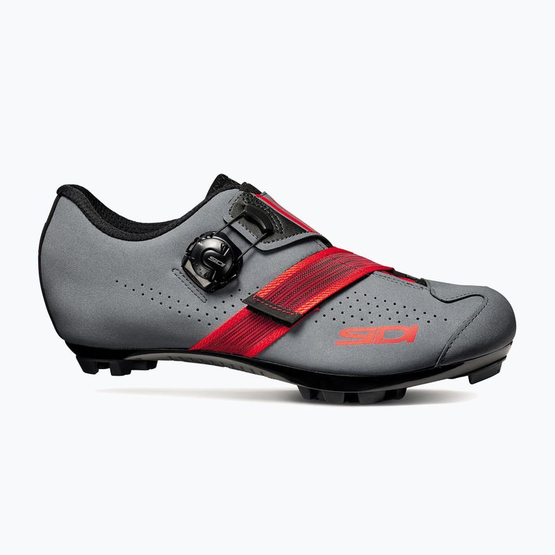Sidi MTB Scarpe da bici da uomo Aertis grigio/rosso 8