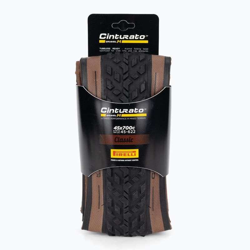 Pneumatico per bicicletta Pirelli Cinturato Gravel Mixed TLR Classic 700 x 40C nero/marrone 2