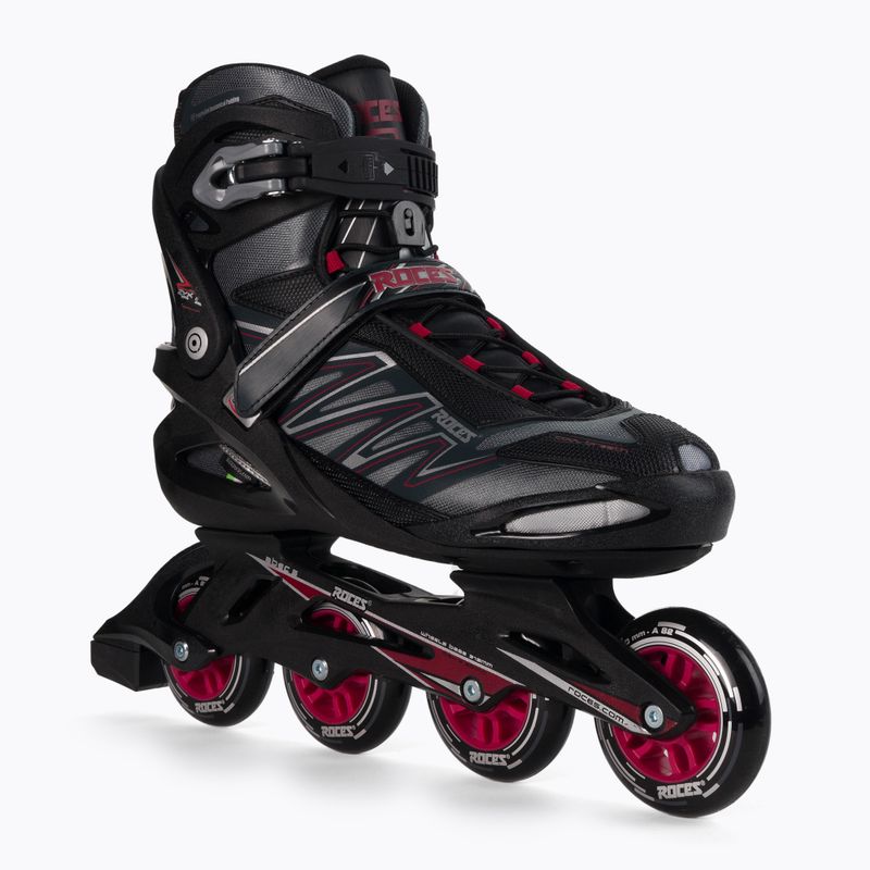 Pattini a rotelle Roces Big Zyx da uomo nero/cremisi/rosso