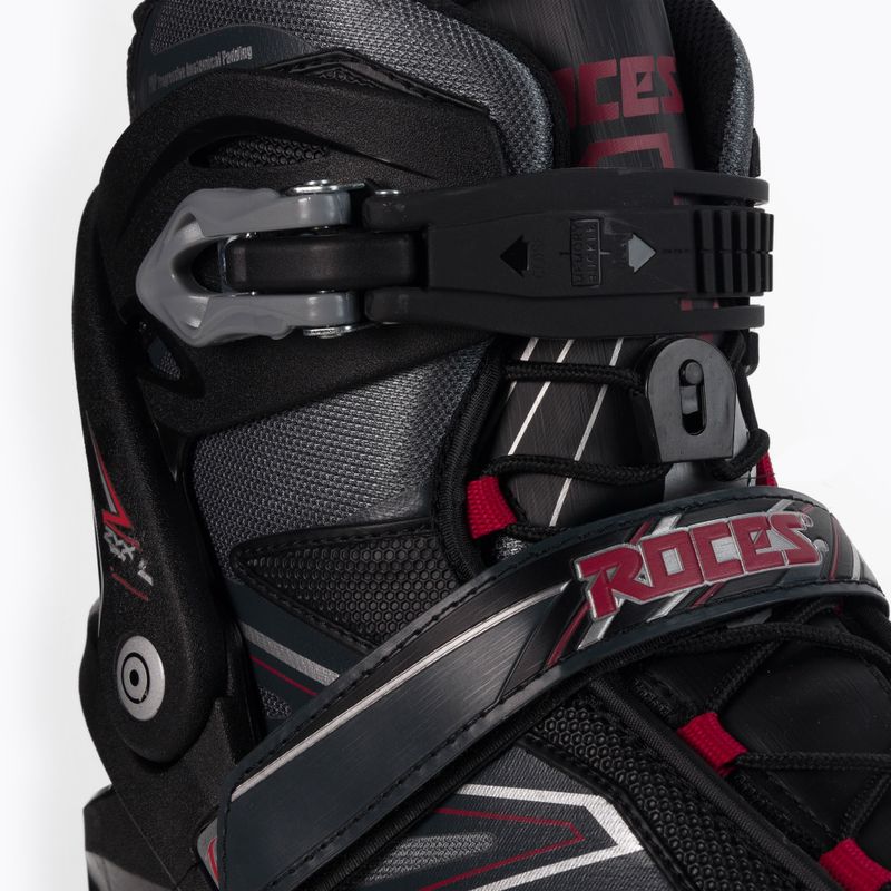 Pattini a rotelle Roces Big Zyx da uomo nero/cremisi/rosso 5