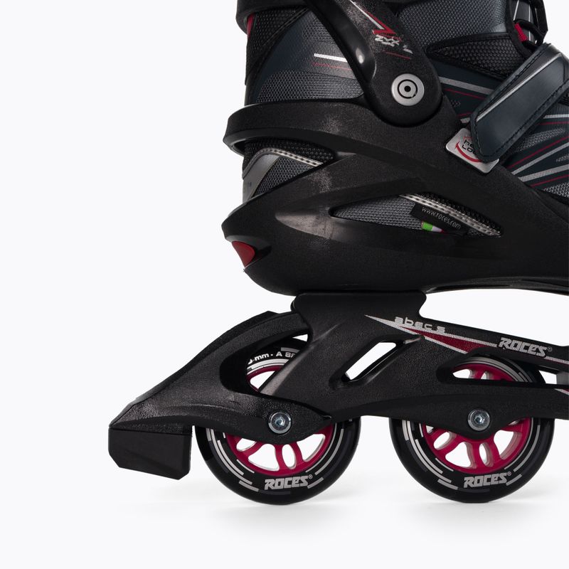 Pattini a rotelle Roces Big Zyx da uomo nero/cremisi/rosso 7