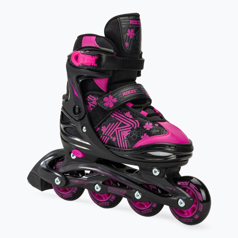 Pattini a rotelle Roces Jokey 3.0 per bambini nero/rosa