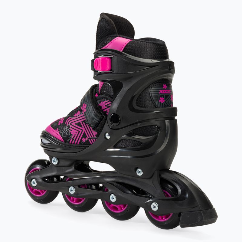 Pattini a rotelle Roces Jokey 3.0 per bambini nero/rosa 3