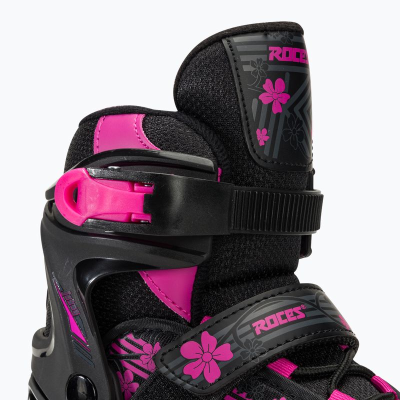 Pattini a rotelle Roces Jokey 3.0 per bambini nero/rosa 5
