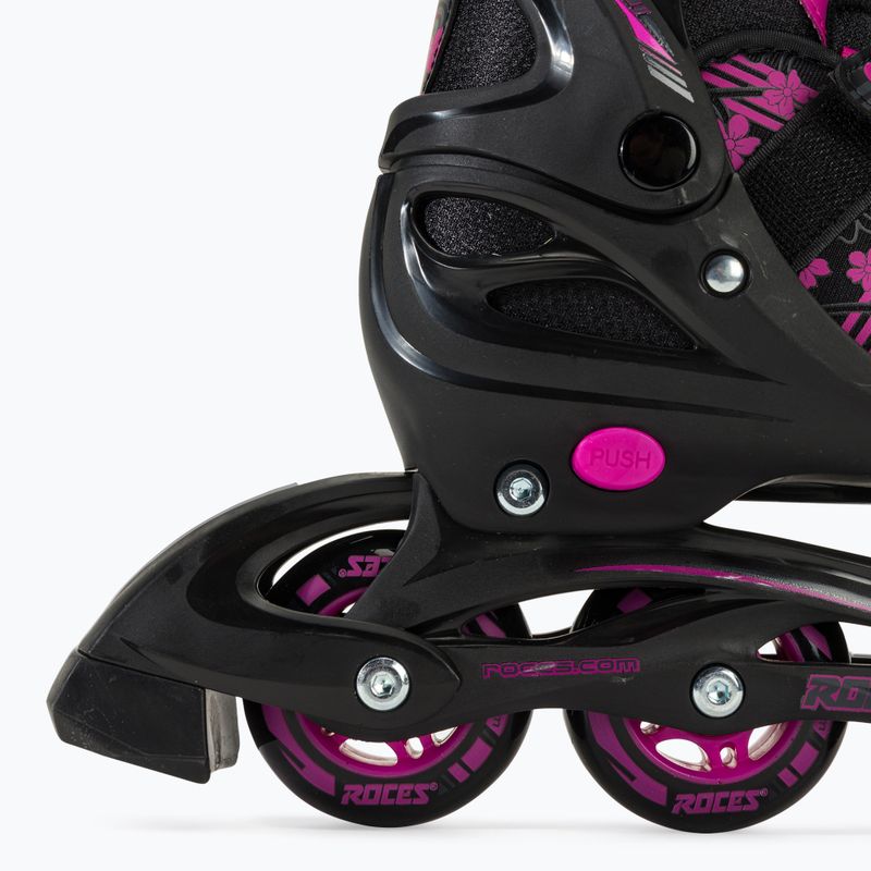 Pattini a rotelle Roces Jokey 3.0 per bambini nero/rosa 7