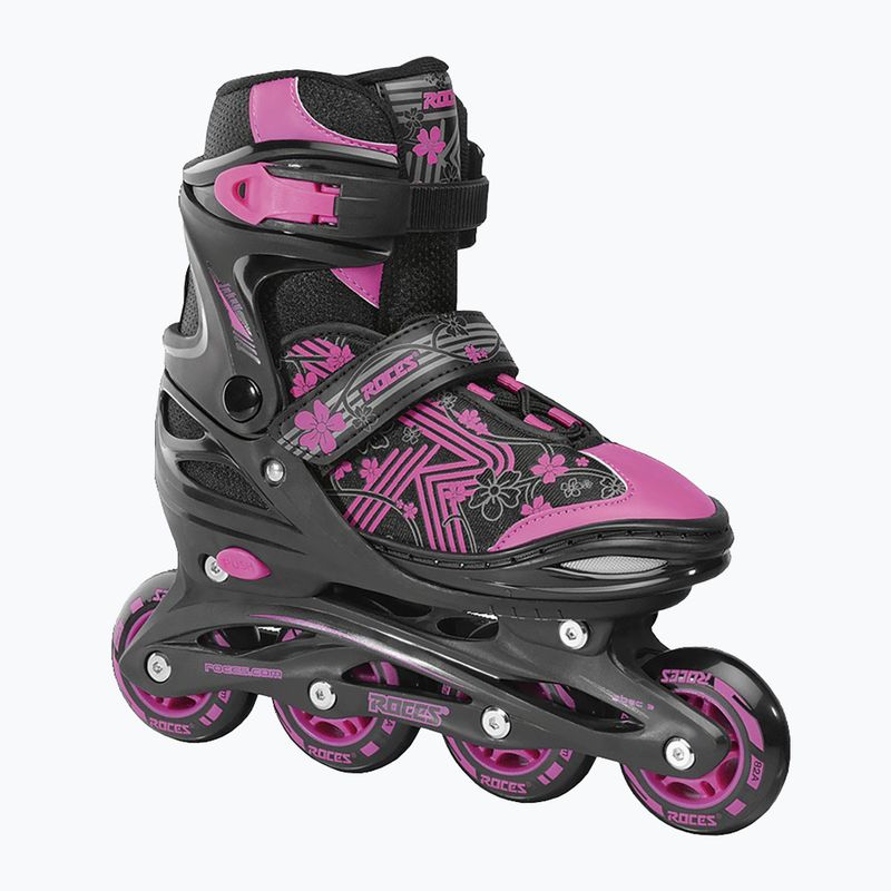 Pattini a rotelle Roces Jokey 3.0 per bambini nero/rosa 9