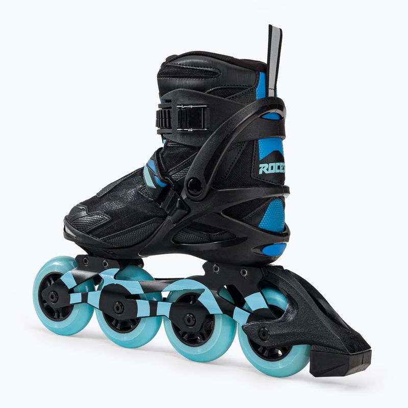 Pattini a rotelle da donna Roces Helium II TIF nero/azzurro 3