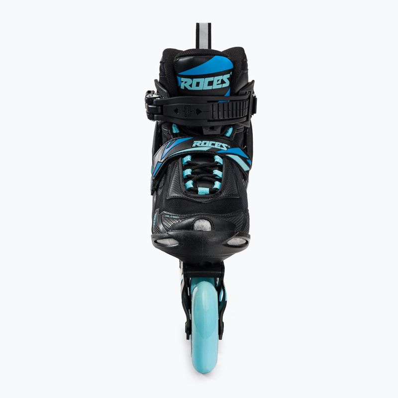 Pattini a rotelle da donna Roces Helium II TIF nero/azzurro 4
