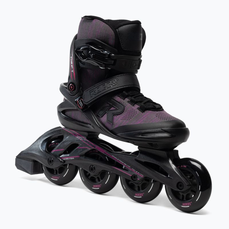 Roces Pattini a rotelle da donna Trama filo TIF nero/fuscia