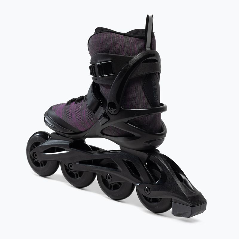 Roces Pattini a rotelle da donna Trama filo TIF nero/fuscia 3