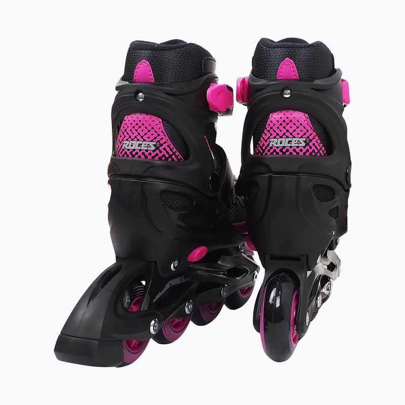 Pattini a rotelle Roces Jokey X Girl per bambini nero/rosa 3